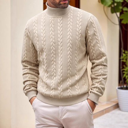 Men’s Jacquard Turtleneck Sweater