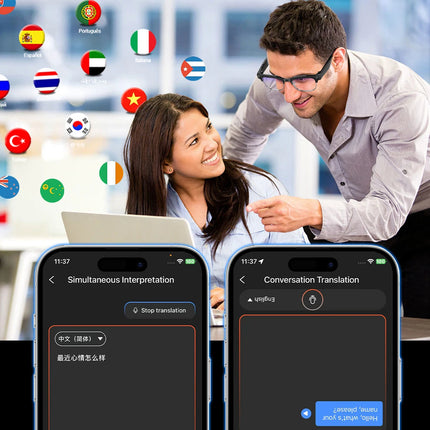 4K AI Smart Glasses with Translation