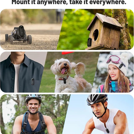 Dibellay 4K Magnetic Body Cam – Smart Wireless Action Camera