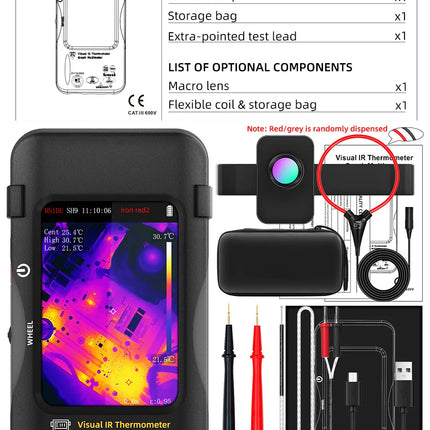 DIBELLAY BSIDE SH9/SH7 Thermal Imager & Multimeter 2-in-1 (320×320, 20000 Counts) – Auto & Heating