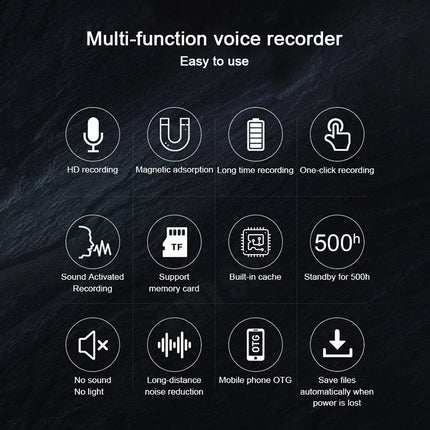 Mini voice activated recorder 500 hours digital recording