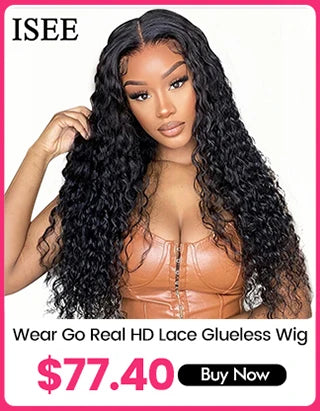 Glueless Ombre Deep Wave Wig – 6x4 HD Lace, Human Hair