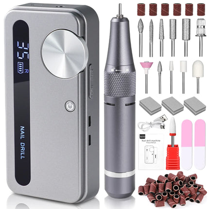 Ponceuse à ongles électrique 35 000 RPM – Rechargeable & portable