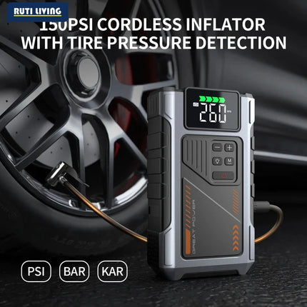 3000A Car Jump Starter with Air Compressor