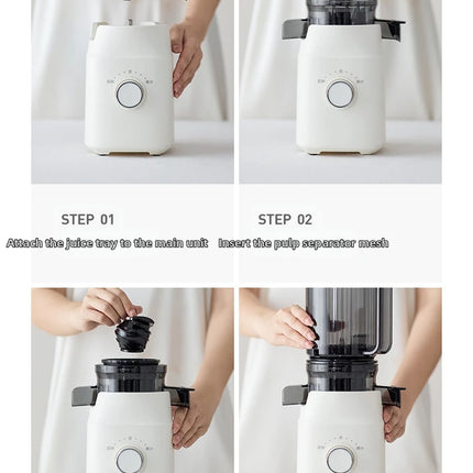304 Stainless Steel Slow Juicer – Fresh Juice, Easy Clean & Automatic Extraction