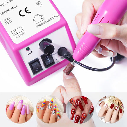 Ponceuse à ongles électrique 20 000 RPM – Manucure & pédicure