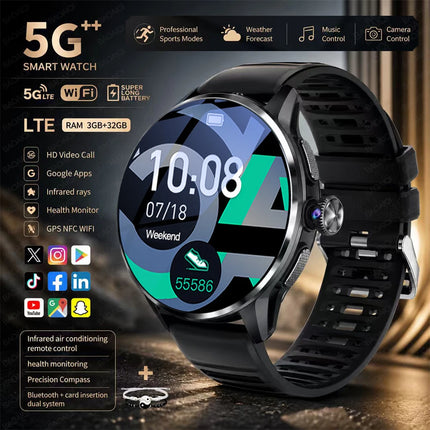 5G AMOLED Smart Watch with GPS & WiFi