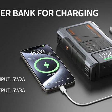 3000A Car Jump Starter with Air Compressor