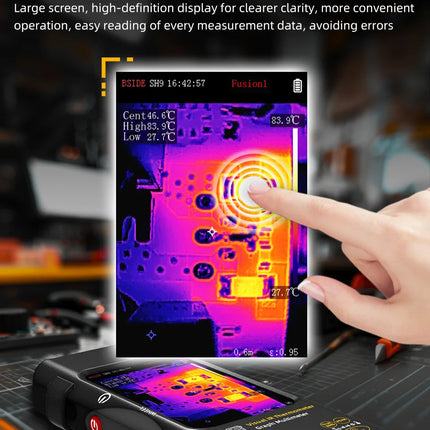 DIBELLAY BSIDE SH9/SH7 Thermal Imager & Multimeter 2-in-1 (320×320, 20000 Counts) – Auto & Heating