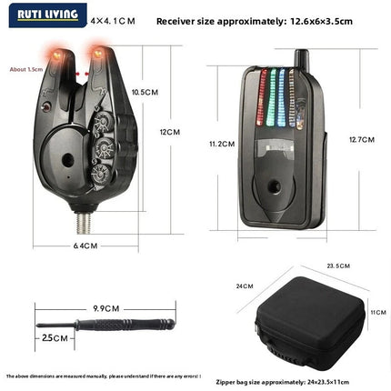 RUTI Wireless Fishing Bite Alarm Waterproof JY-82