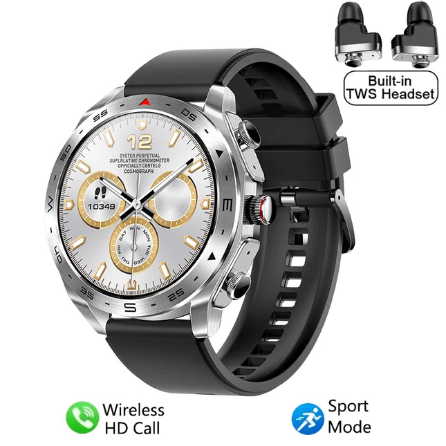 Watch TWS 2-in-1 Bluetooth Earphones HIFI 9D Sound Quality