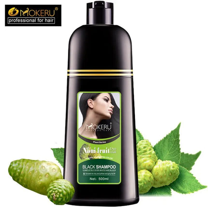 “Mokeru Organic Hair Dye Shampoo Black color