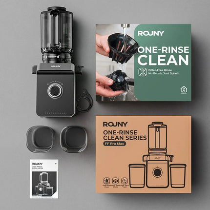 ROUNY Slow Juicer – Cold Press, Easy Cleaning & Large Feed Design