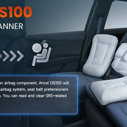 DS100 OBD2 Car Diagnostic Tools Auto 4 System Code Reader ABS EPB BMS ETS Gear Oil SAS Reset ODB OBD 2 Automotive Scanner
