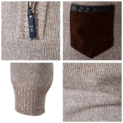 DIBELLAY Men’s Half-High Zipper Pullover – Autumn/Winter