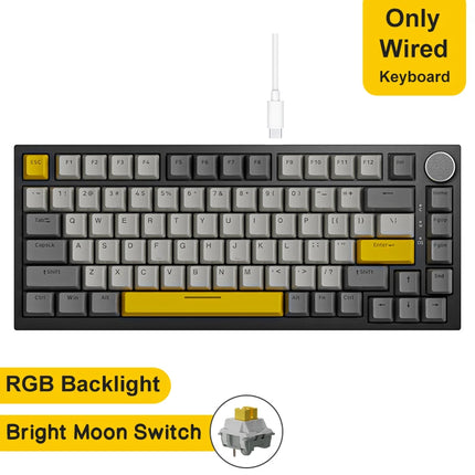 K820Pro Mechanical Gaming Keyboard – Wireless, Hot-Swap & Knob