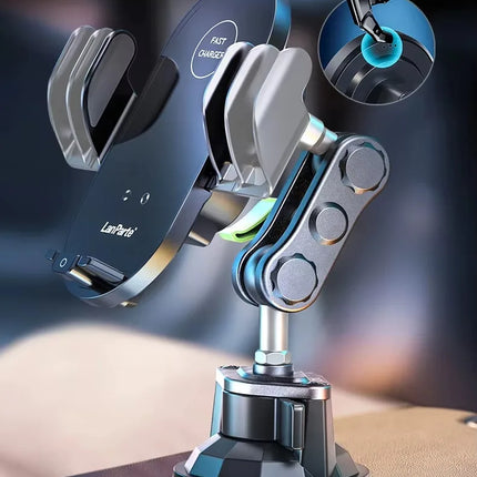 DIBELLAY LanParte – Support Voiture Sans Fil 15W avec Recharge Rapide Auto-Clamp