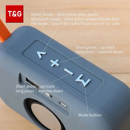 TG506 Portable Bluetooth Speaker – Waterproof, FM & TF Card