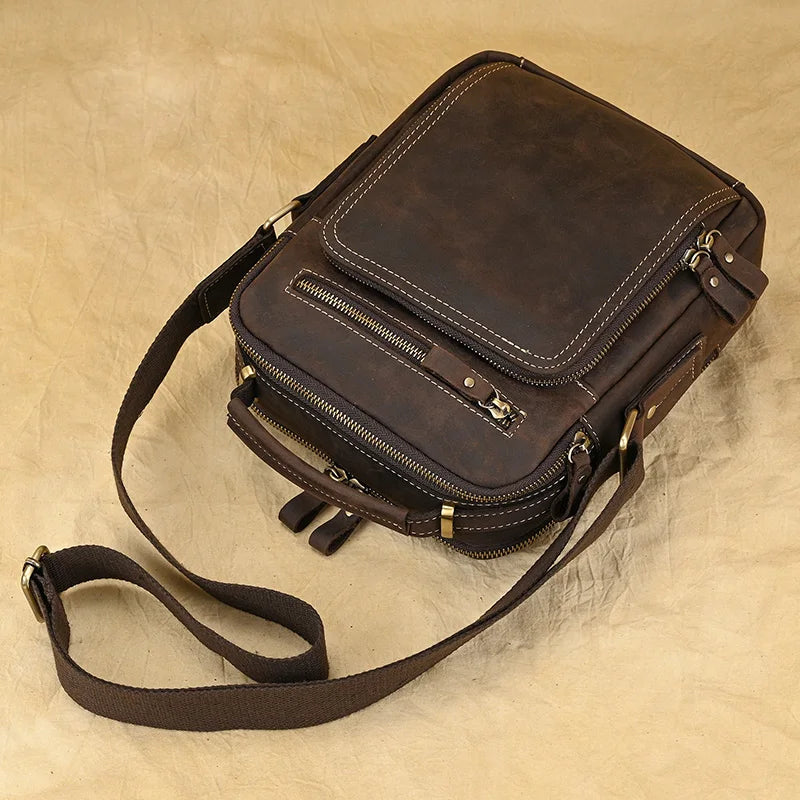 Leather Men's Shoulder Bag
