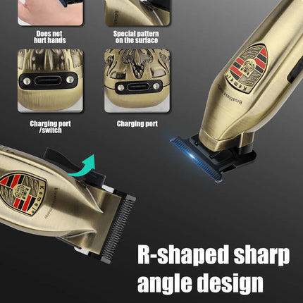 Hair Clippers Set Cordless USB Rechargeable Electric