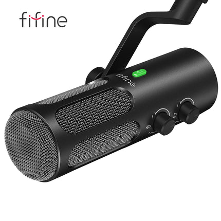 DIBELLAY FIFINE Tank3 USB/XLR Dynamic Microphone – Studio Podcasting, Noise Reduction, Premium Sound