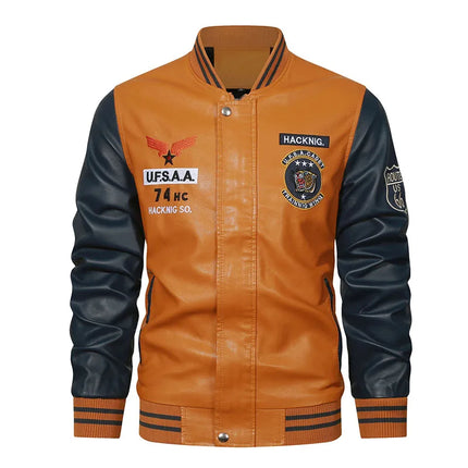 Winter New Leather Jackets Man