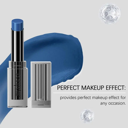 Rouge à Lèvres Bleu Waterproof – Longue Tenue & Fini Glossy