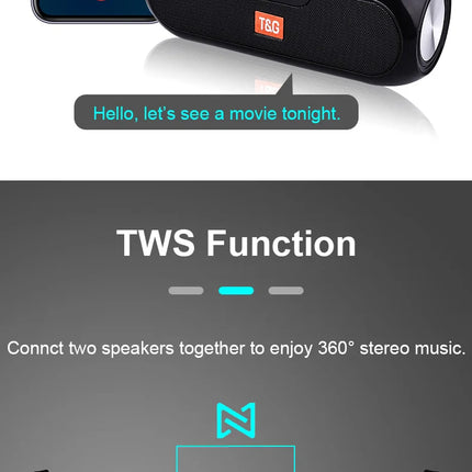 Solar FM Radio Bluetooth Speaker – Portable HiFi Bass