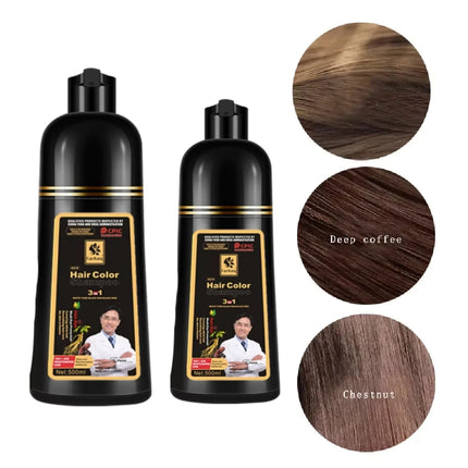 “3-in-1 Black Hair Dye Shampoo