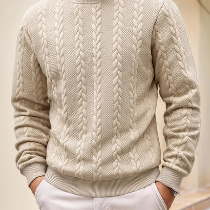 Men’s Jacquard Turtleneck Sweater