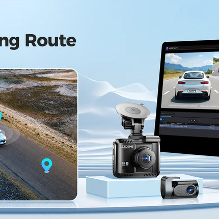 AZDOME Dash Cam GS63H Pro 4K+1080P 2.4" WiFi 6 GPS Car Camara