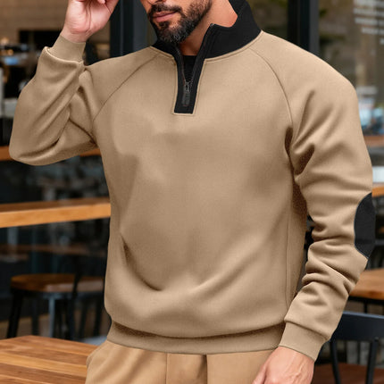 Color-Block Half-Zip Sweater