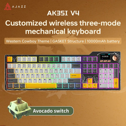 AJAZZ AK35I MAX Keyboard – Tri-Mode & Hot-Swap