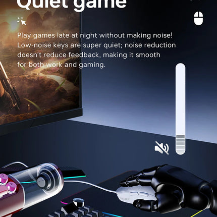 AJAZZ NJ07 Tri-Mode Gaming Mouse – 12800 DPI, Wireless & Wired