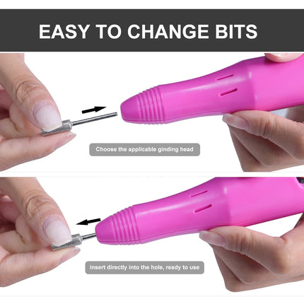 Ponceuse à ongles électrique 20 000 RPM – Manucure & pédicure