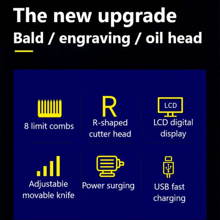 Kemei Tx1 Full Metal Electric Shaver for Men Rechargeable