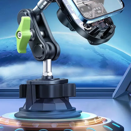 DIBELLAY LanParte – Support Voiture Sans Fil 15W avec Recharge Rapide Auto-Clamp