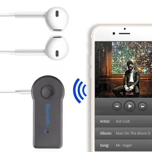 Bluetooth 5.0 Car AUX Receiver 3.5mm Hands-Free Adapter