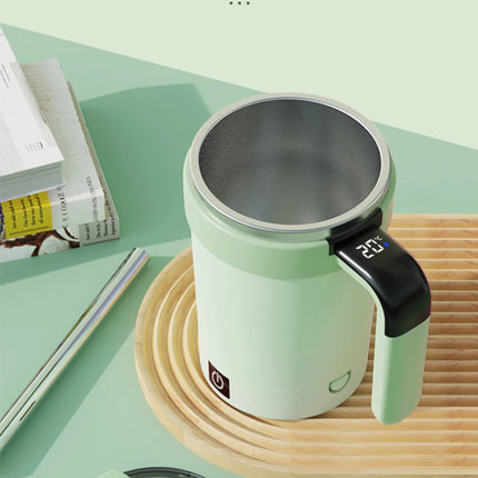 DIBELLAY – Tasse Magnétique Auto-Mélangeuse Rechargeable en Acier Inoxydable
