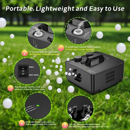 Fog Bubble Machine for Parties & Events