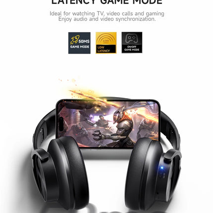 DIBELLAY B8 – Casque Bluetooth Over-Ear 120H, 3EQ, Appels Main-Libre, Faible Latence