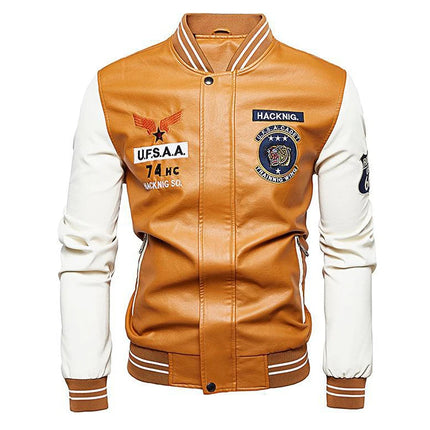 Winter New Leather Jackets Man