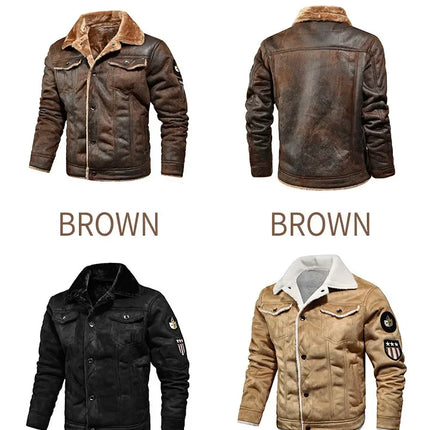 Men’s Faux Fur-Lined Jacket