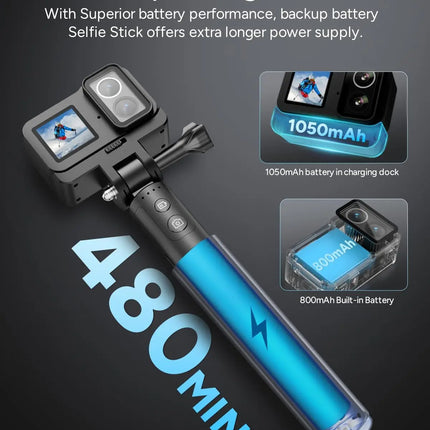 DIBELLAY SJCAM SJ20 4K Dual-Lens Action Camera – Anti-Shake, Waterproof, 5G WiFi, Touch Screen, Motion Detection