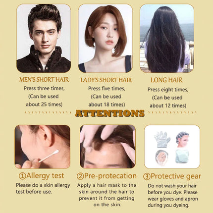 “3-in-1 Black Hair Dye Shampoo