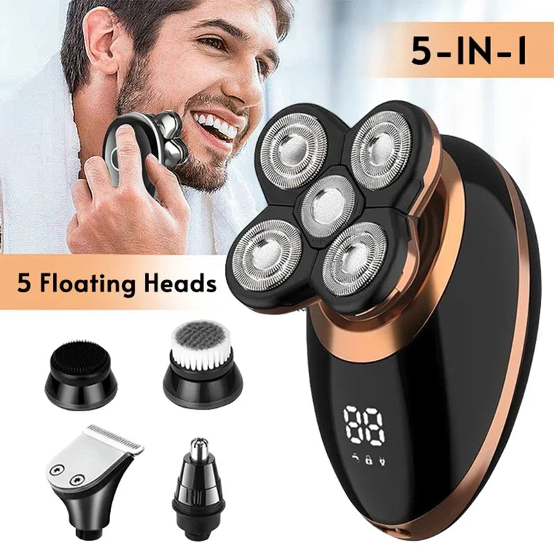 5 In 1 Electric Shaver For Men Bald Head Hair Clipper