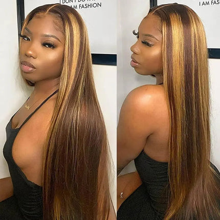 Highlight Wig – Perruque brésilienne lisse, preplucked, lace front