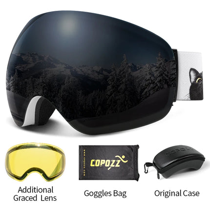 Frameless Anti-Fog Ski Goggles UV400 for Men & Women