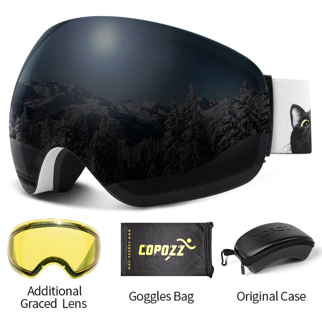 Frameless Anti-Fog Ski Goggles UV400 for Men & Women