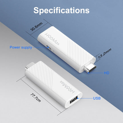 H96 MAX – Mini TV Stick Android 14, Wi-Fi 6, BT, 4K HD, Google Assistant